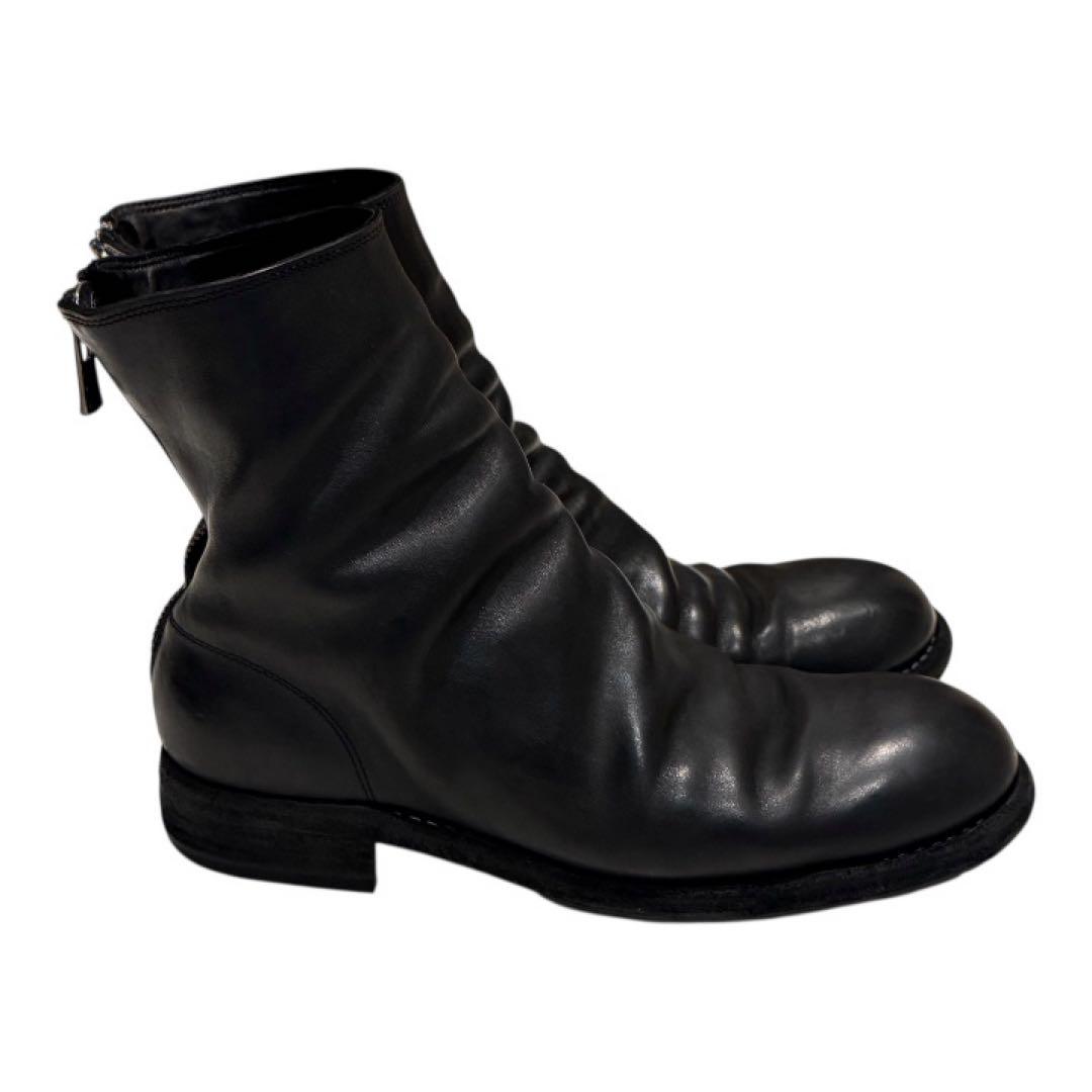 Guidi Back zip boots 986 41 ブラック グイディ