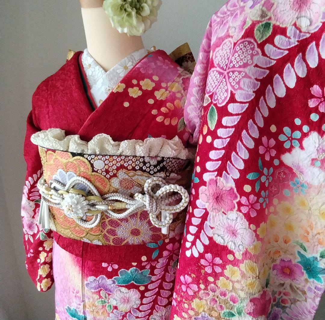 ハッピー様　302.振袖7点セット 　正絹　フルセット　成人式