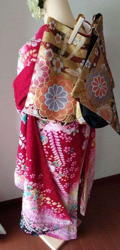 ハッピー様　302.振袖7点セット 　正絹　フルセット　成人式
