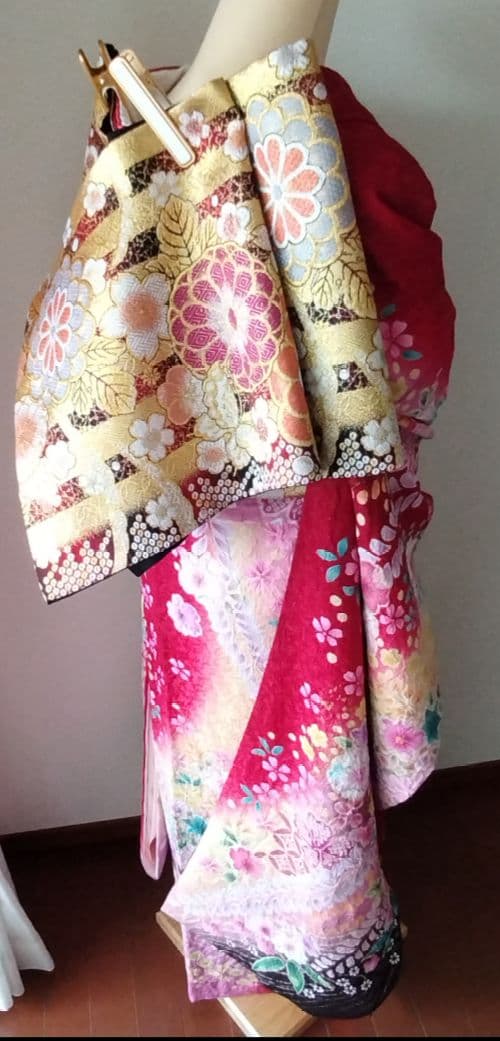 ハッピー様　302.振袖7点セット 　正絹　フルセット　成人式