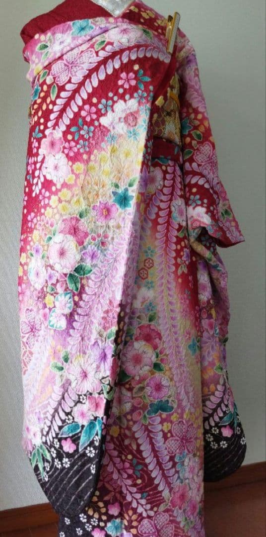 ハッピー様　302.振袖7点セット 　正絹　フルセット　成人式