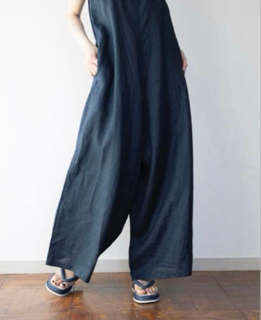 【美品】weeksdays ×fog linen work リネンサロペット　赤