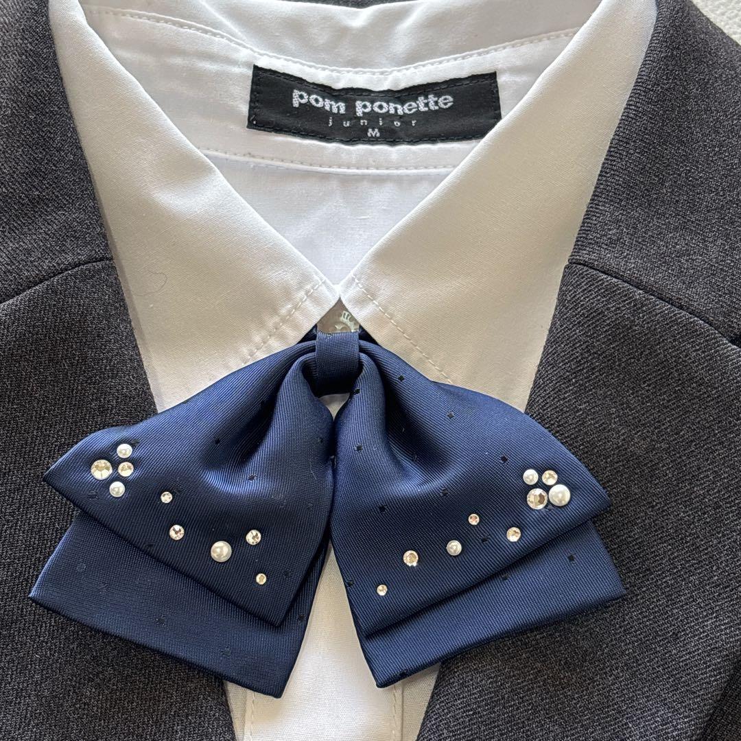 美品✨ポンポネット　フォーマル スーツ M 150 定番 卒服 受験 面接