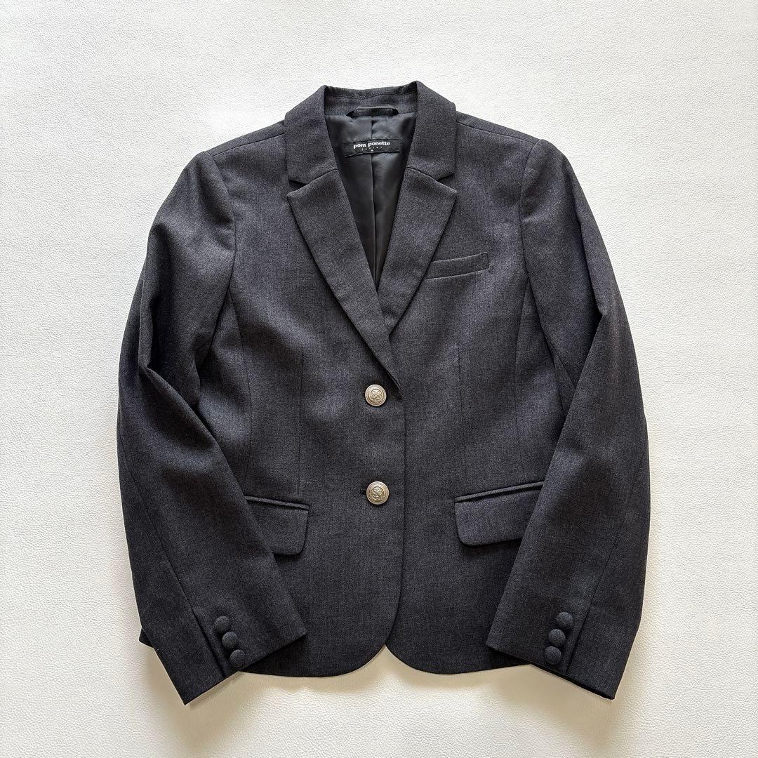 美品✨ポンポネット　フォーマル スーツ M 150 定番 卒服 受験 面接