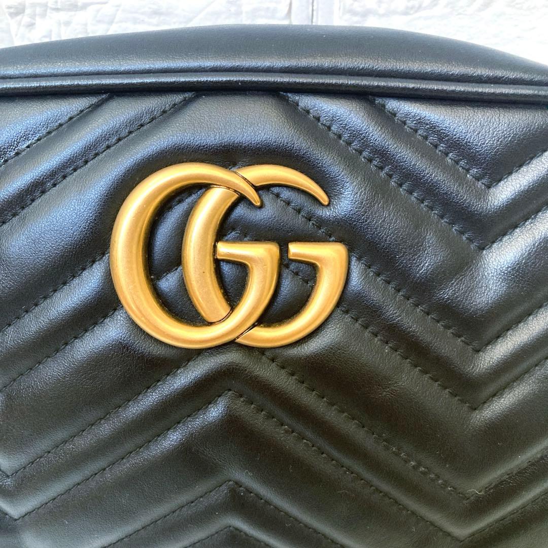 GUCCIグッチ　GGマーモントミニ カメラバッグ