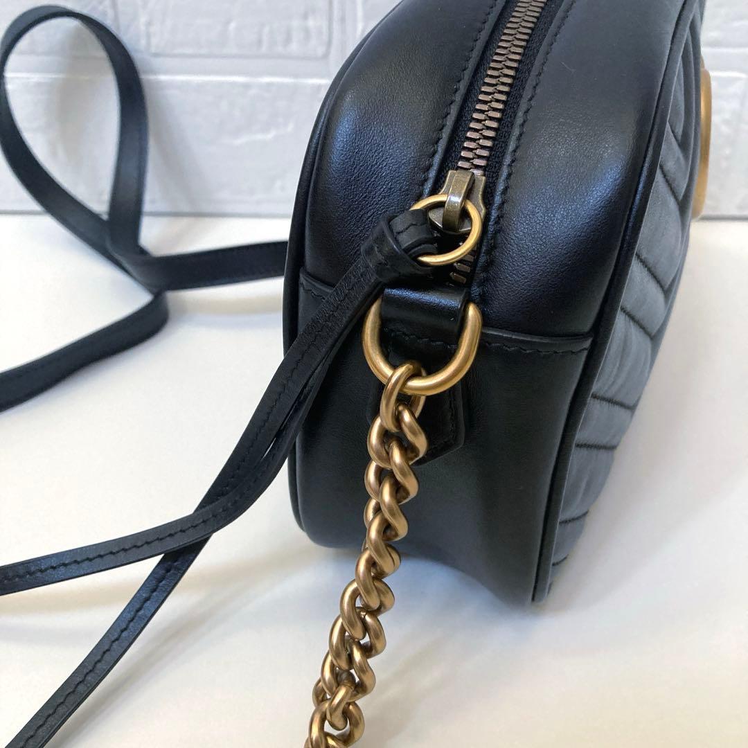 GUCCIグッチ　GGマーモントミニ カメラバッグ