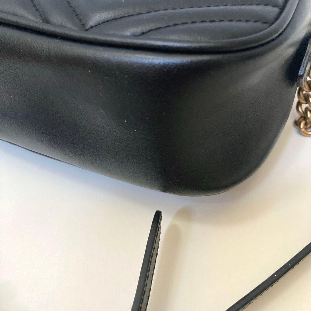 GUCCIグッチ　GGマーモントミニ カメラバッグ