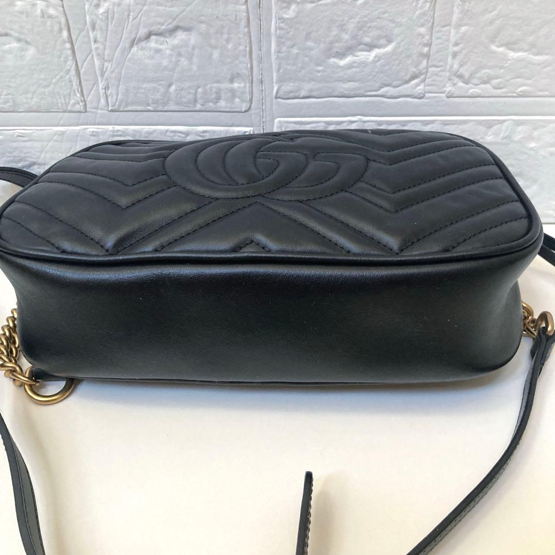 GUCCIグッチ　GGマーモントミニ カメラバッグ