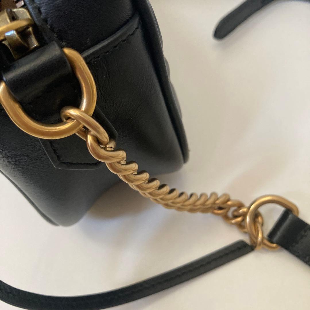 GUCCIグッチ　GGマーモントミニ カメラバッグ