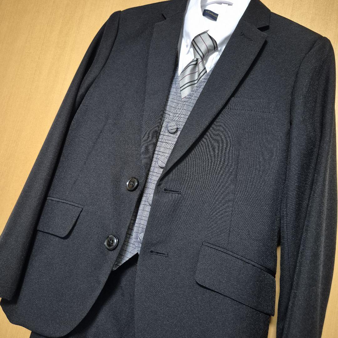 キャサリンコテージ 男の子 140 フォーマル スーツ 卒業式 黒 ★美品★