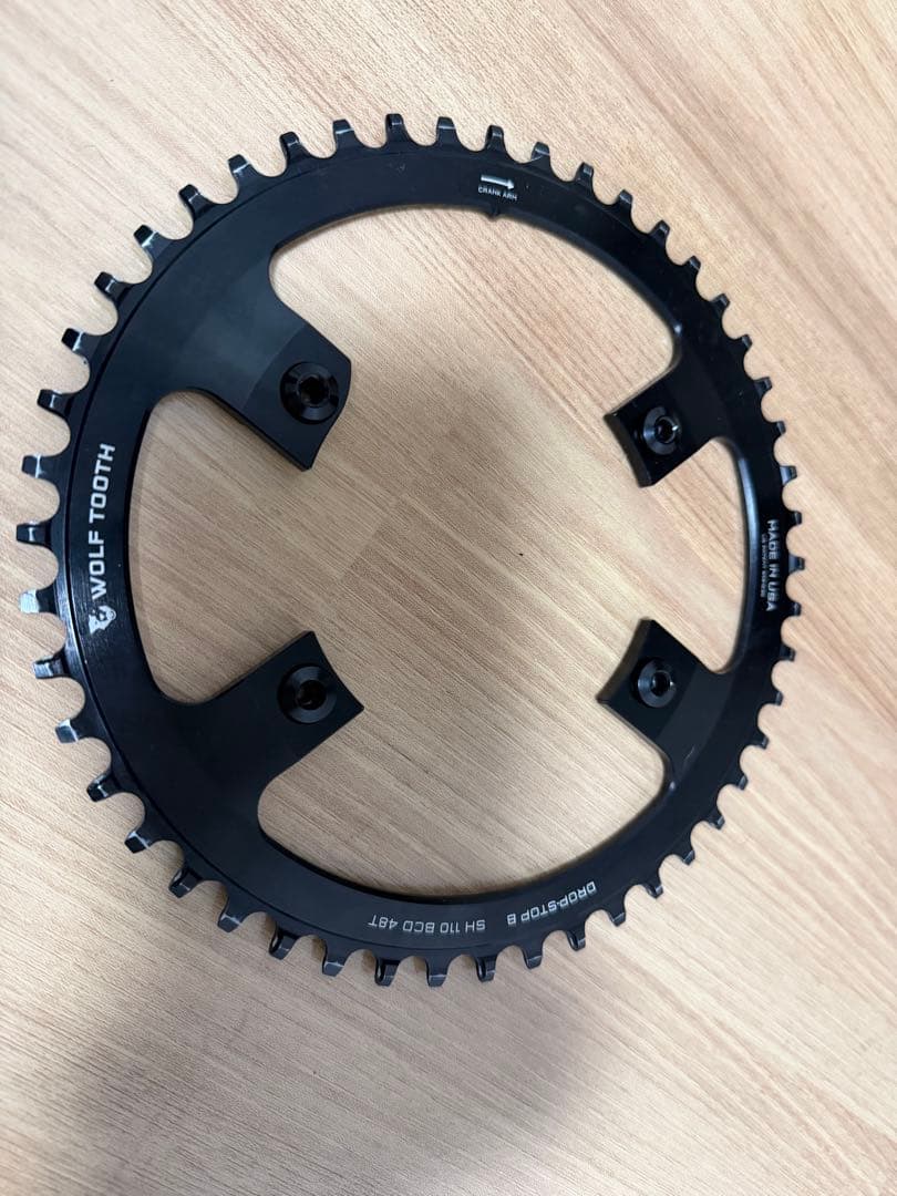 ウルフトゥース　ナローワイド　48t チェーンリング　フロントシングル