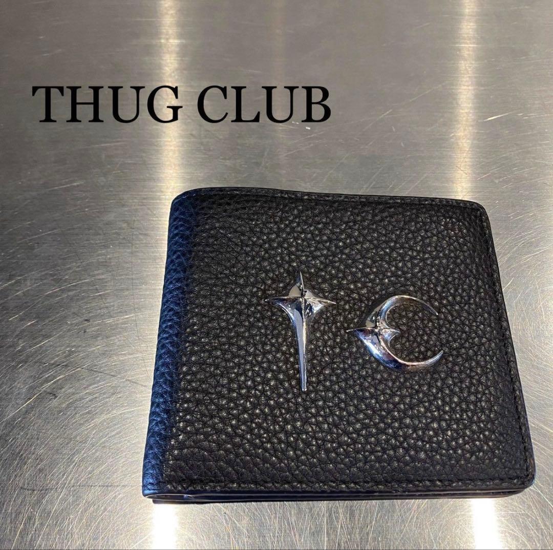 THUG CLUB 黒 二つ折り財布