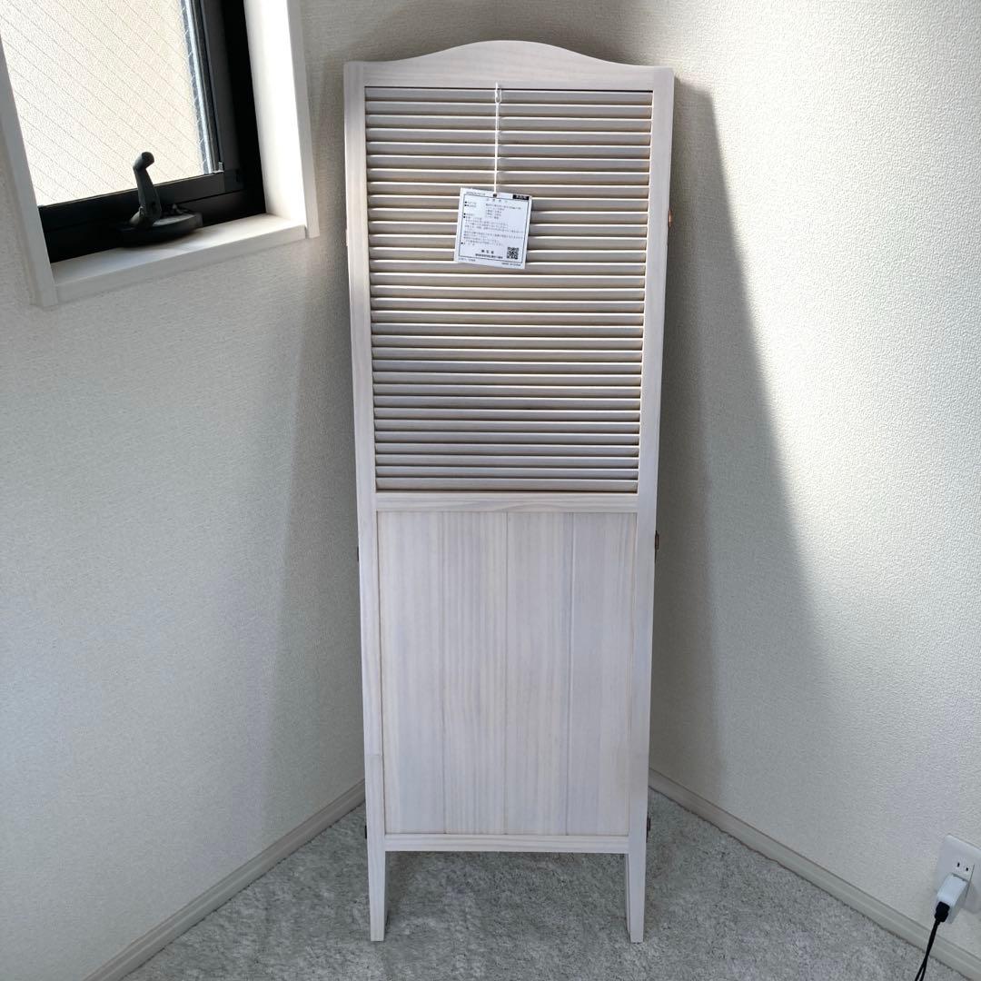 merry.san様 未使用品　シャビーウッド　パーティション　3連　間仕切り