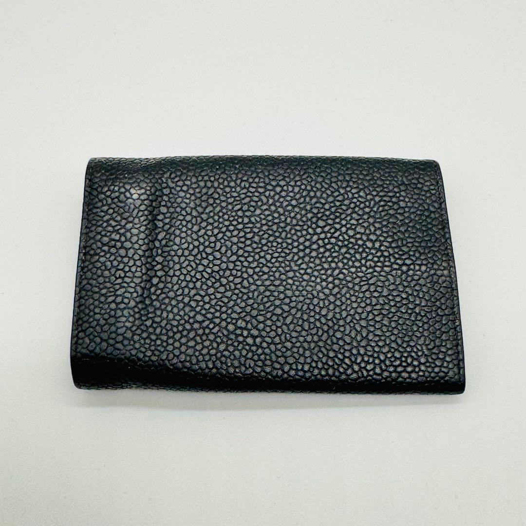 シャネル COCOキャビアスキン 6連キーケース 黒