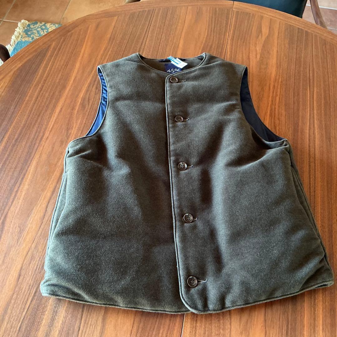 45rpm コットンフランネル908 ダウンベスト