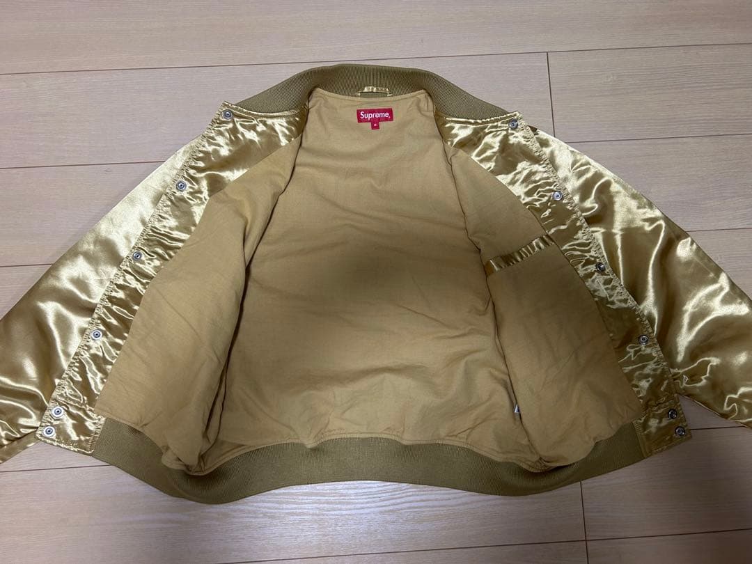 ジャケット・アウター Supreme Thrasher Satin Varsity Jacket