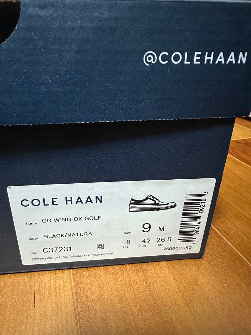 タイムセール(未使用)COLE HAAN ゴルフシューズ ブラック 26.5