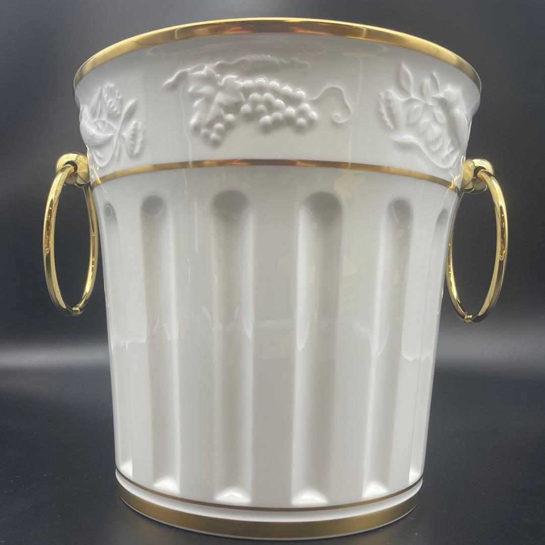 大倉陶園 ゴールドライン レリーフワインクーラー