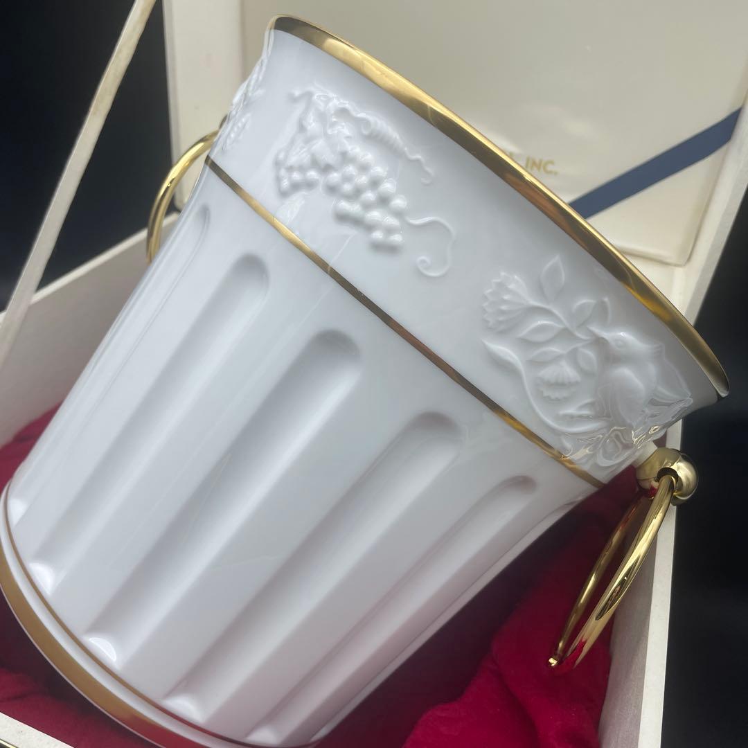 大倉陶園 ゴールドライン レリーフワインクーラー