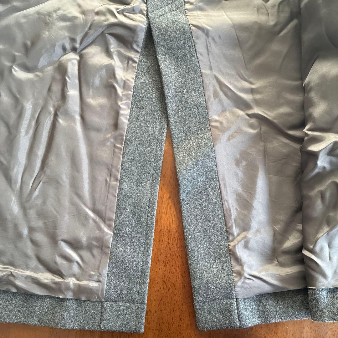 Currensology グレー ウール ピーコート