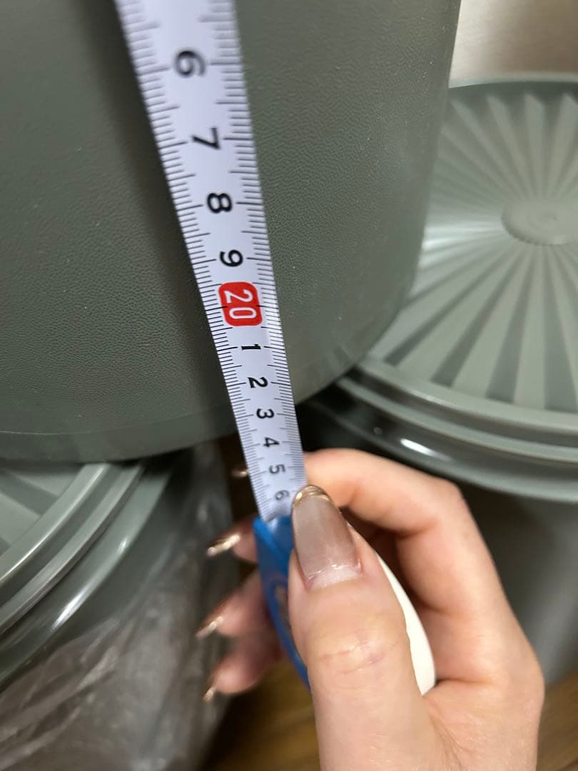 タッパーウェアマキシデコレーター グリーン 保存容器 3個セット