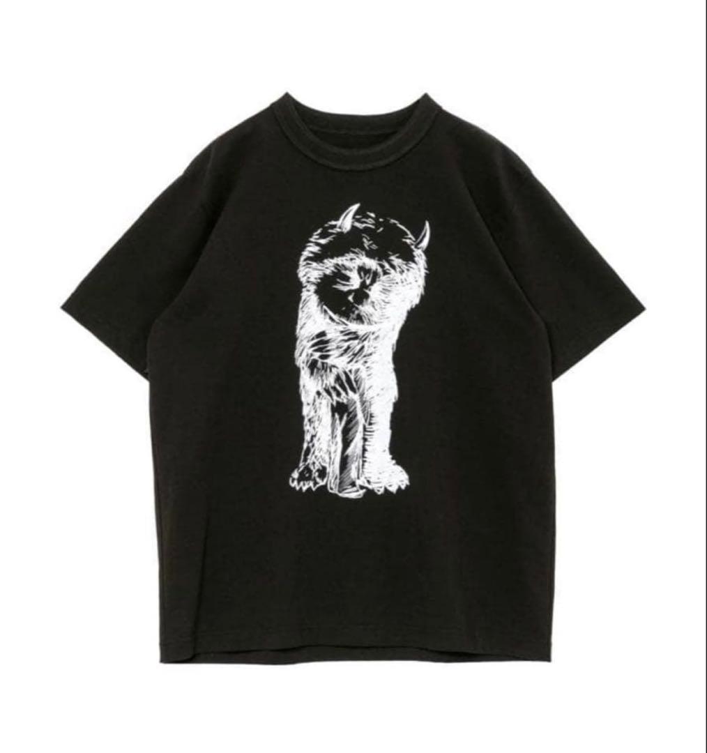 【25AW 完売品】sacai Tシャツ 黒　かいじゅう