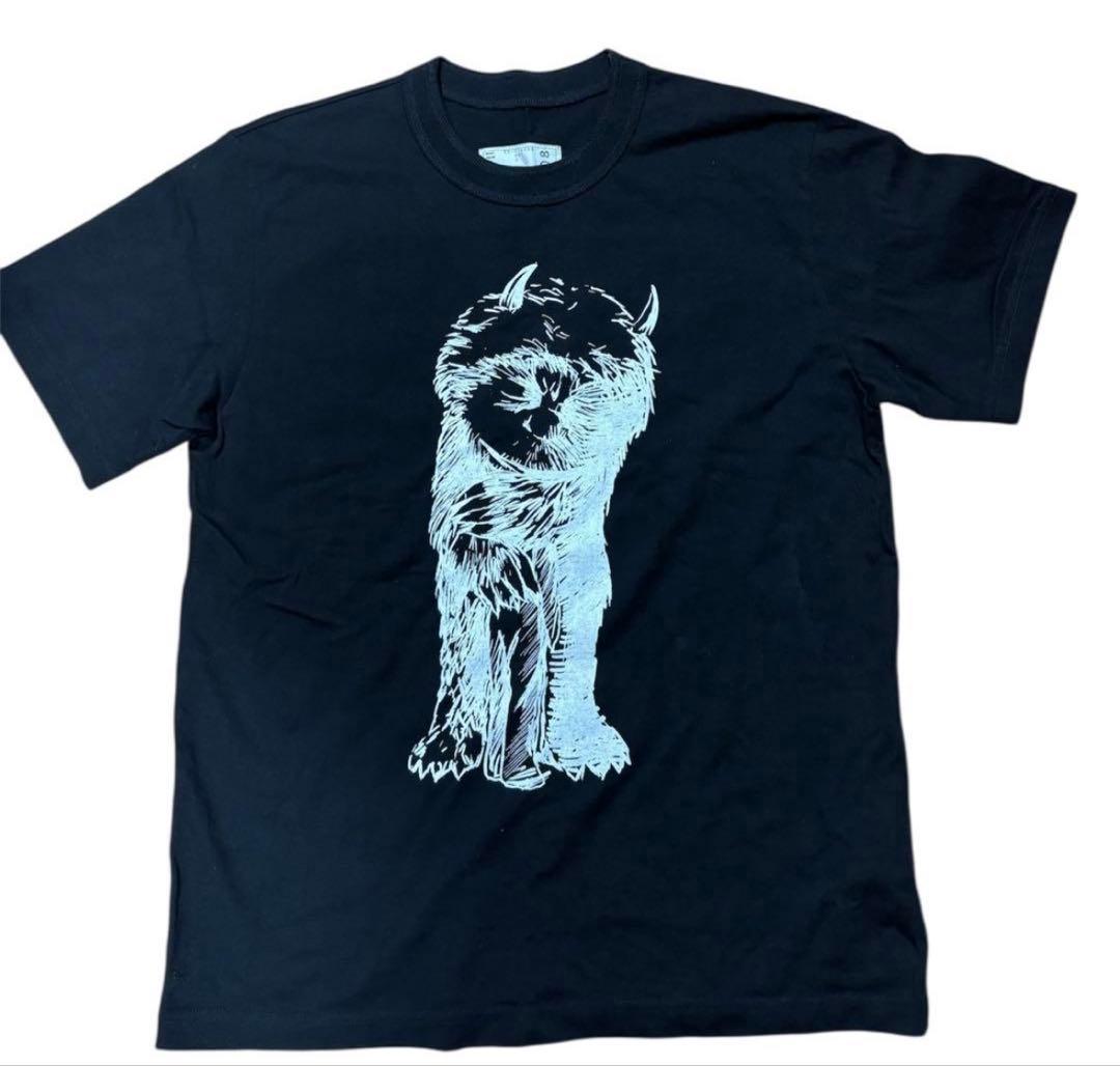 【25AW 完売品】sacai Tシャツ 黒　かいじゅう