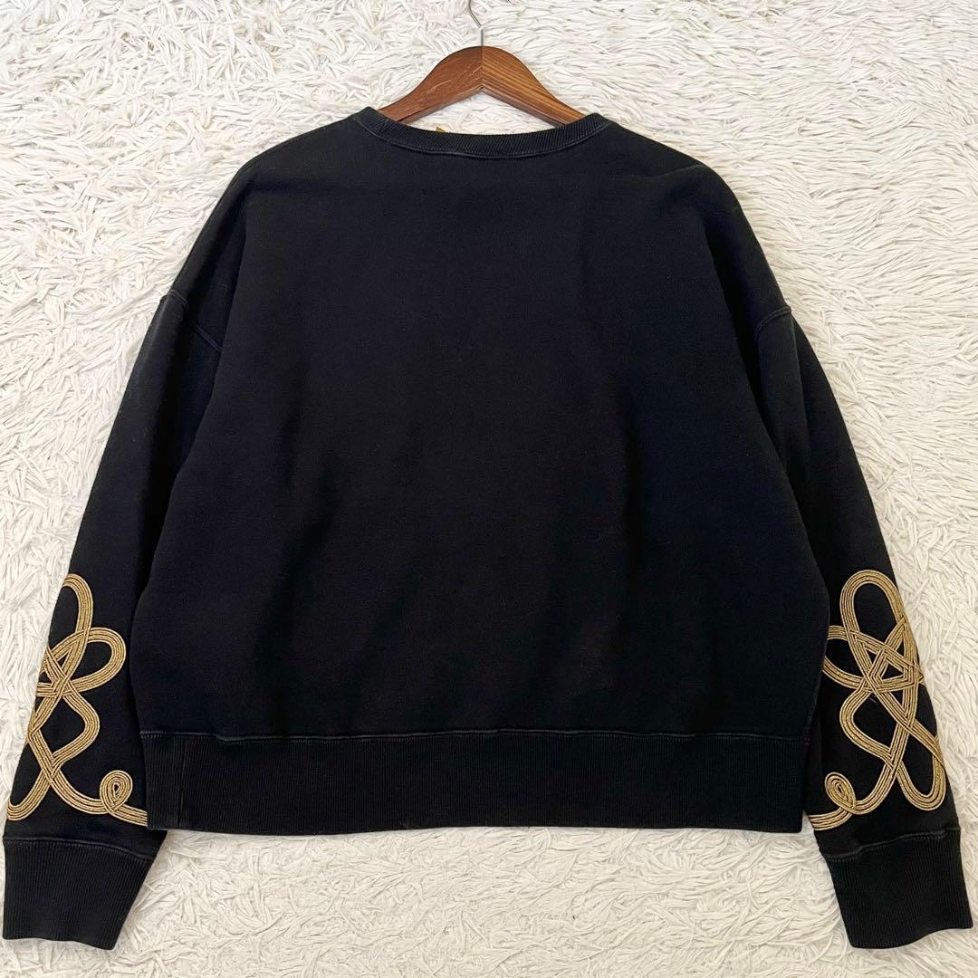 ✨希少✨ポロラルフローレン　トレーナー　スウェット　刺繍　黒　Ｌ　現行QR