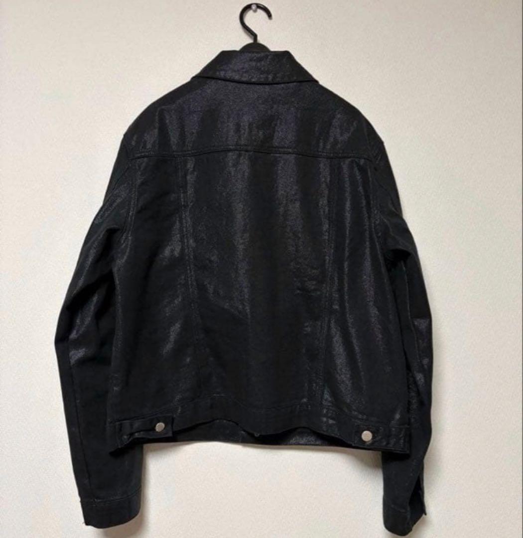 DECOROSO デニムジャケット コーティングブラック　サイズ01