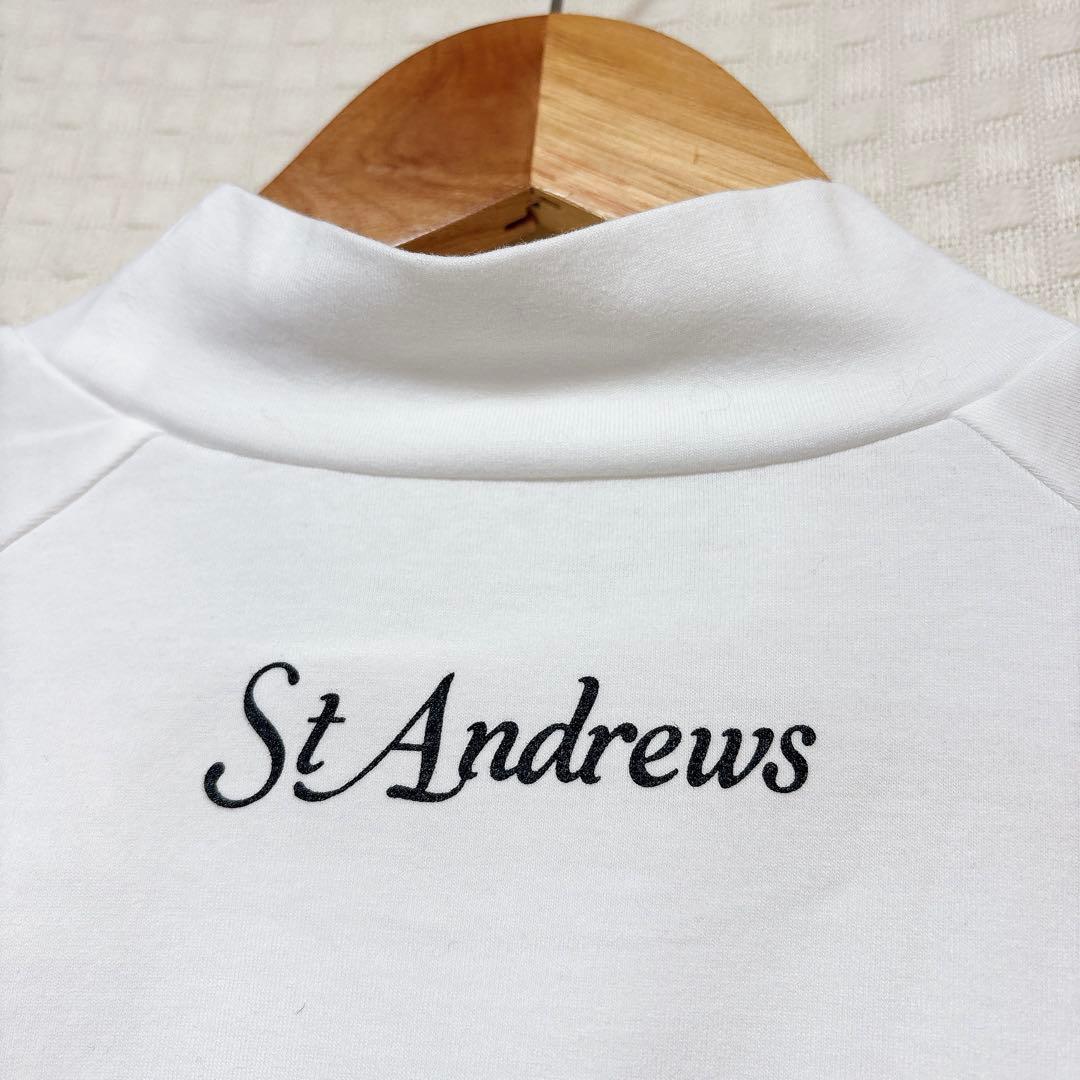 3L St ANDREWS 長袖ハイネックカットソー セントアンドリュース 白
