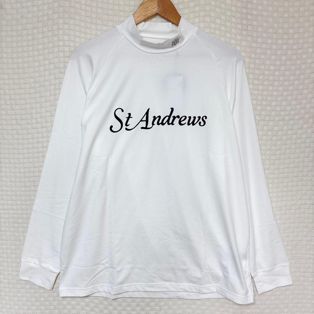 3L St ANDREWS 長袖ハイネックカットソー セントアンドリュース 白