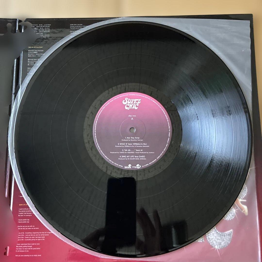 SUITE CHIC 安室奈美恵　レコード　2LP ジャケット左下凹みあり