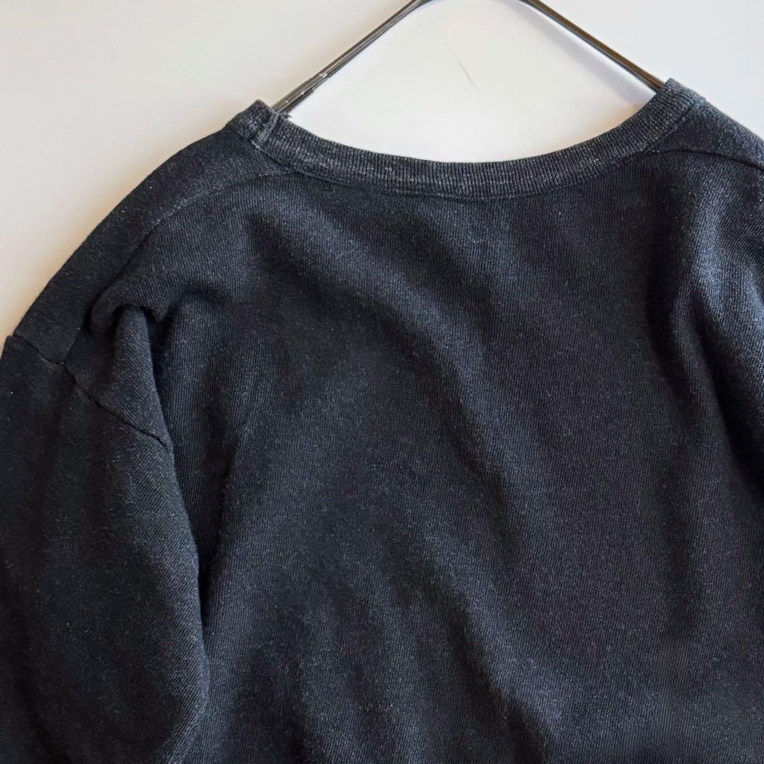 45rpm 45R クルーネックスウェット チャコールグレー　墨黒 3