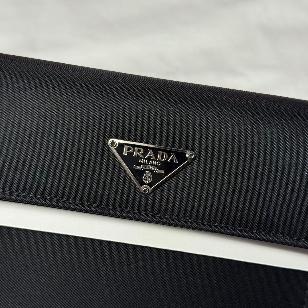 PRADA テッシート 三つ折り財布 Nero