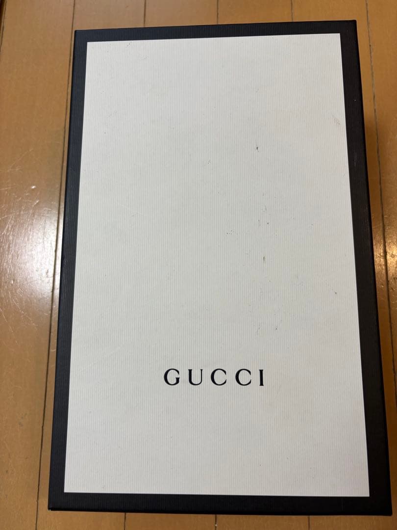 GUCCI グッチ　ACEシェリーラインスターレザーローカットスニーカー