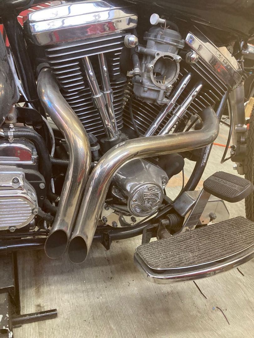 ハーレー　ソフテイル　ワイパイプマフラー　エボ　tc88 tc96 ツインカム