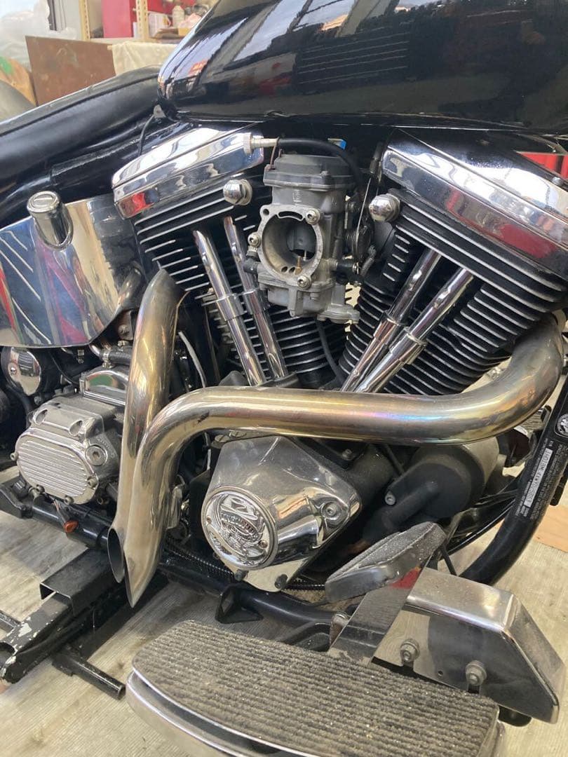 ハーレー　ソフテイル　ワイパイプマフラー　エボ　tc88 tc96 ツインカム