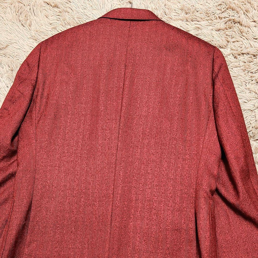 SCABAL テーラードジャケット ヘリンボーン ツイード ロゴ ボタン 美裏地