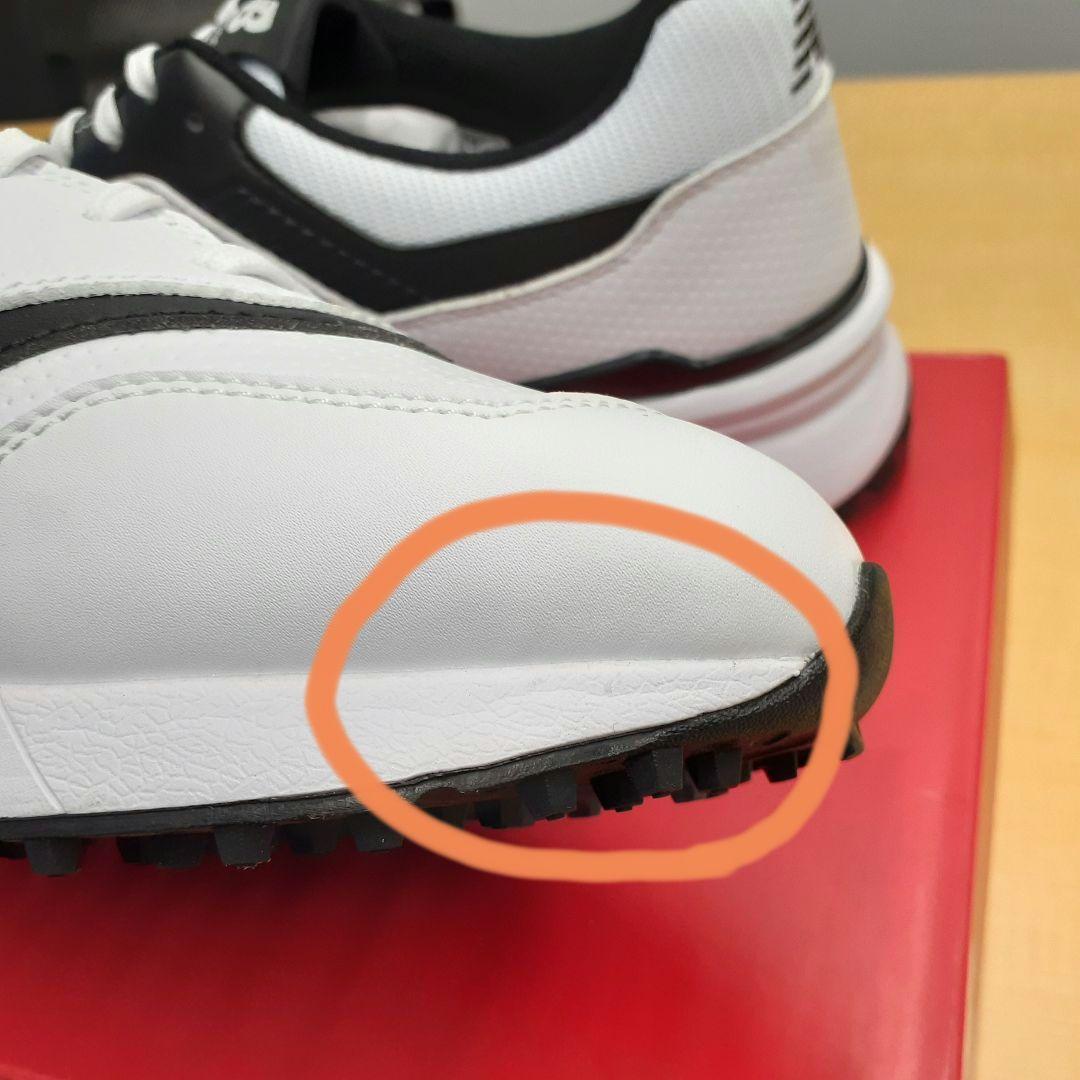 【新品汚れあり】NEW BALANCE スパイクレス ゴルフシューズ ④