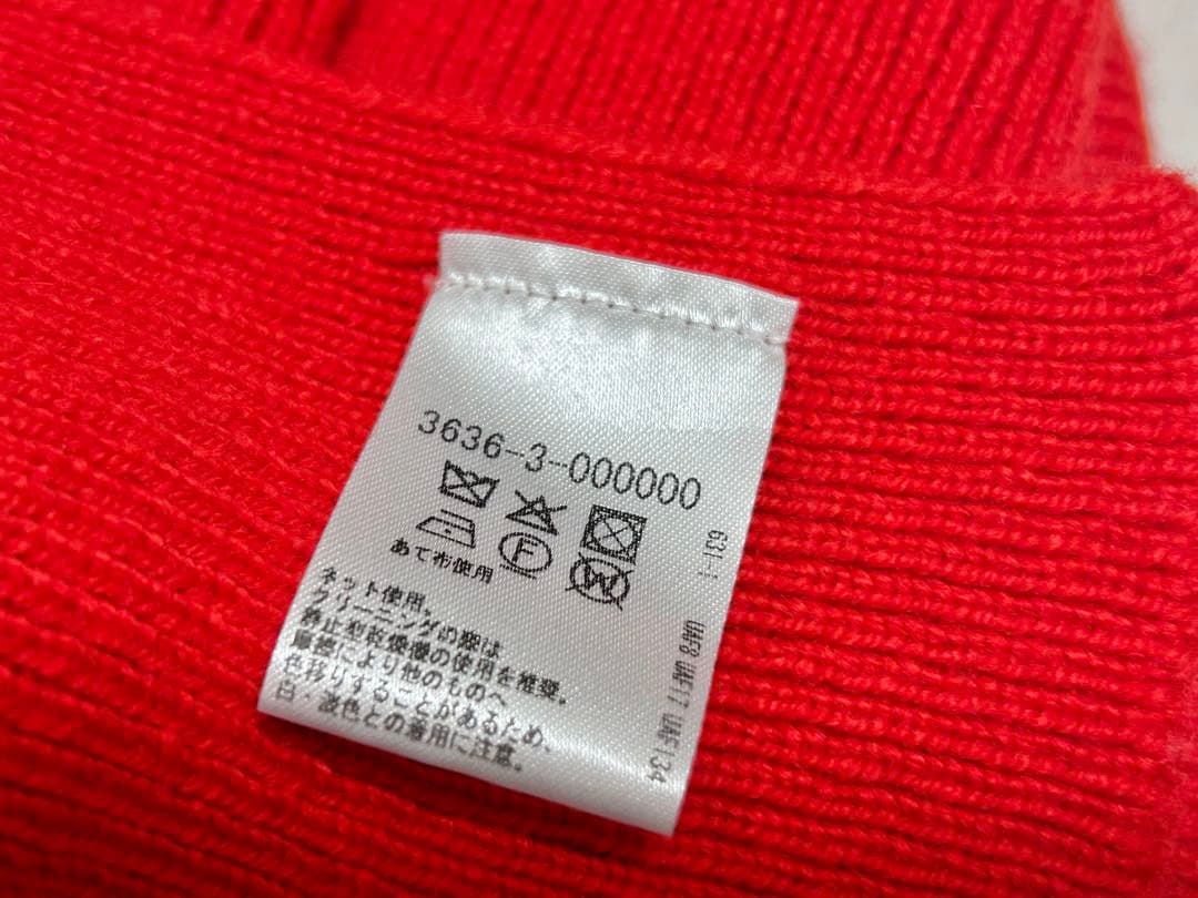 2025AWグリーンレーベル別注JohnstonsofElgin赤リブマフラー