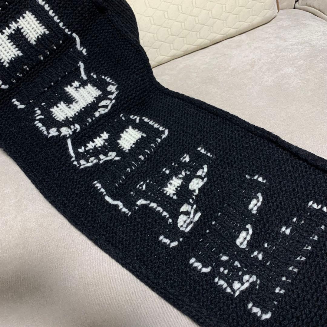 【美品】MM6 エムエムシックス メゾンマルジェラ　マフラー ブラック