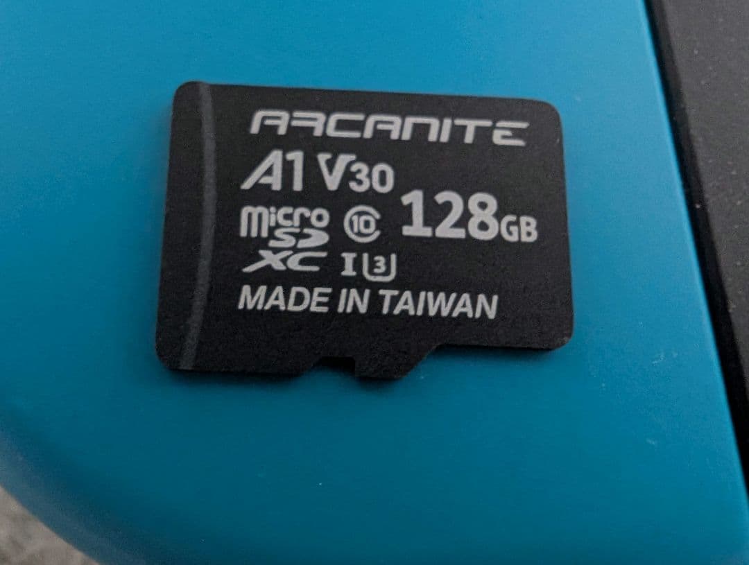 Nintendo Switch 青/赤 本体　microSDカード128GB付き