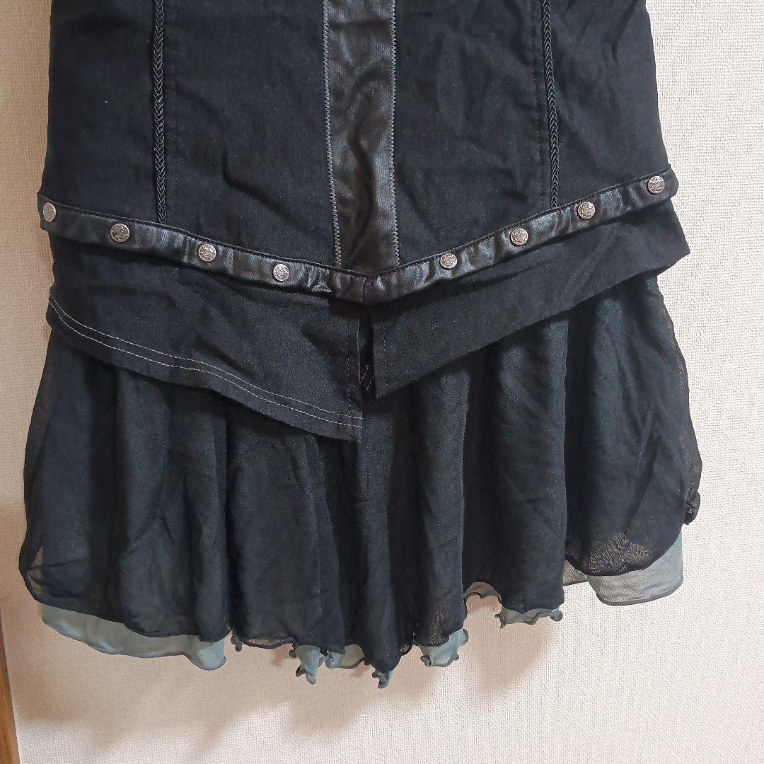 【Ozz Croce】オッズクローチェ　ベスト　シフォンデニム