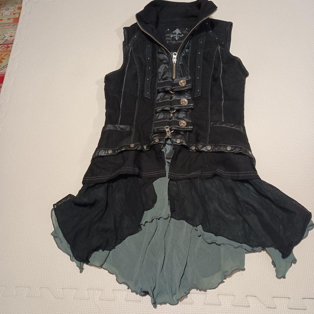 【Ozz Croce】オッズクローチェ　ベスト　シフォンデニム