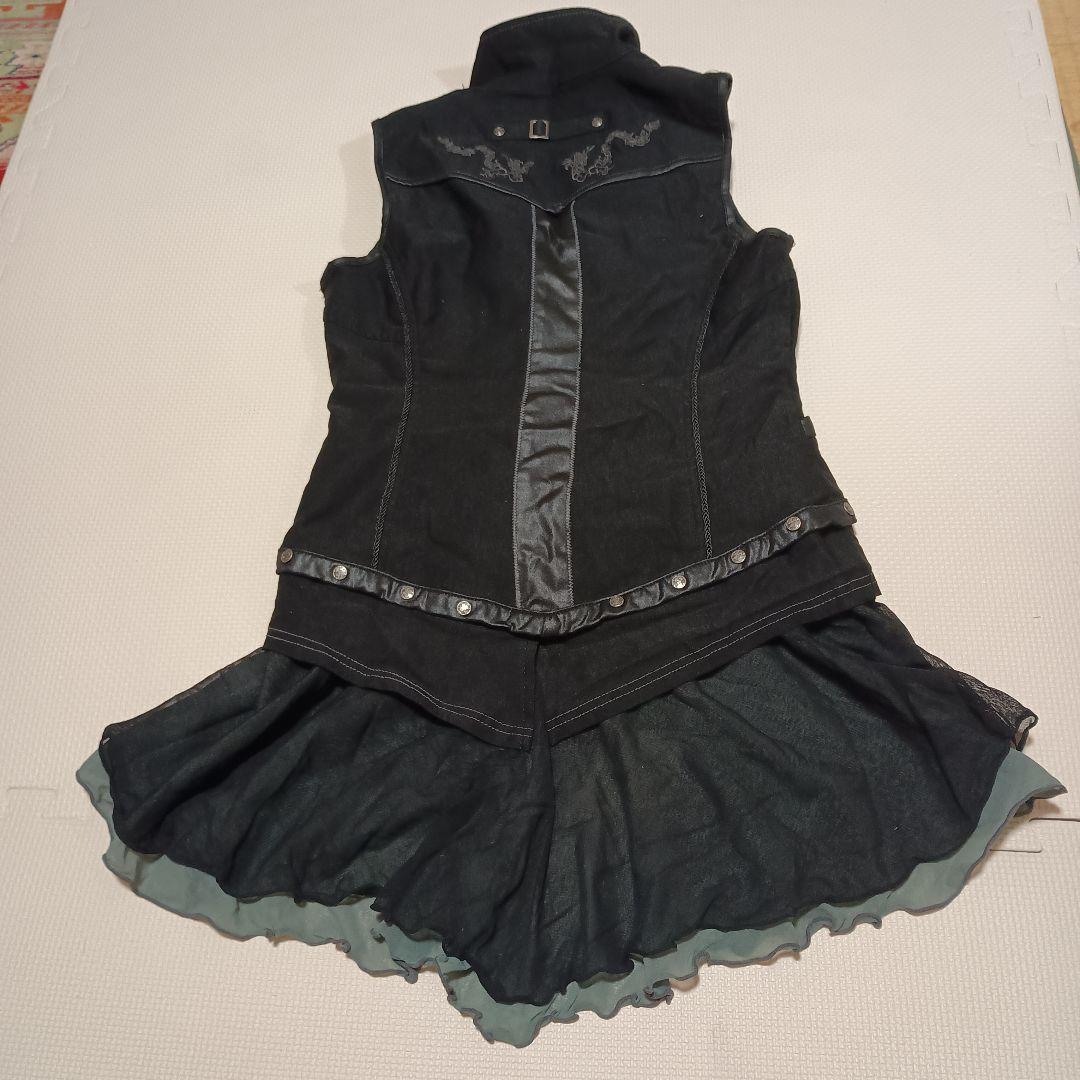 【Ozz Croce】オッズクローチェ　ベスト　シフォンデニム