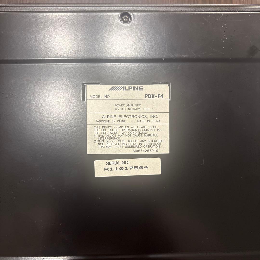 ALPINE PDX-F4 カーアンプ