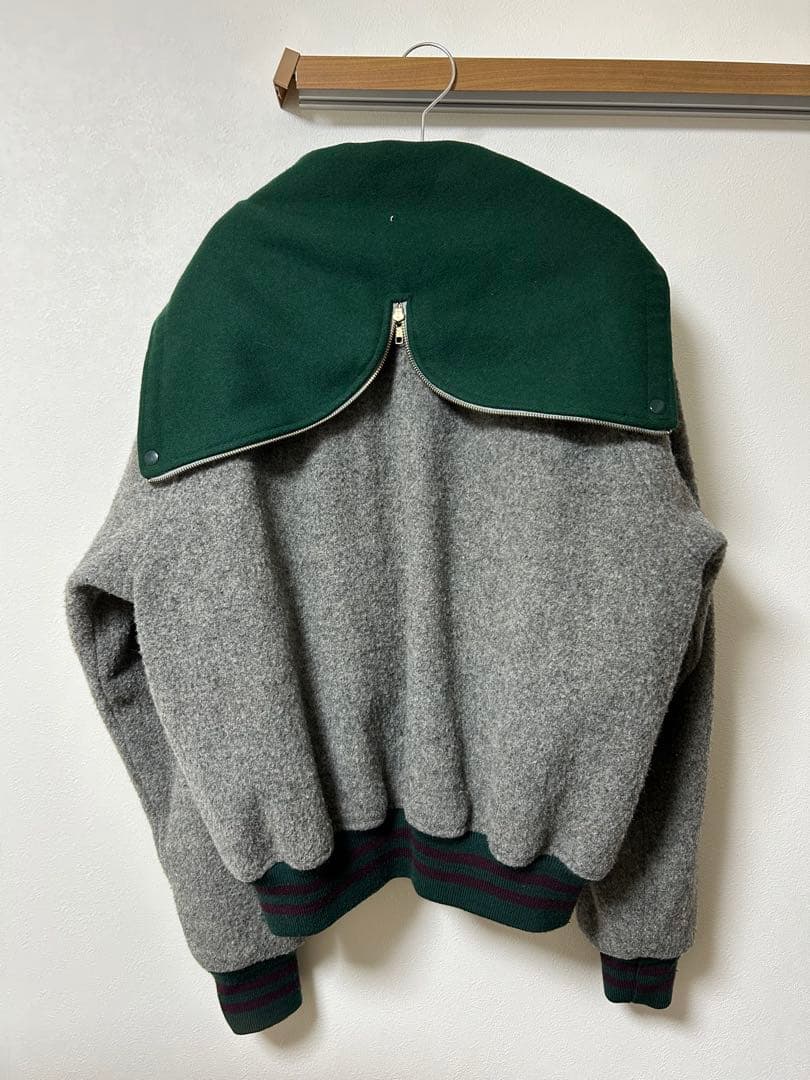 Polo by Ralph Lauren フード付きスタジャン ウールジャケット