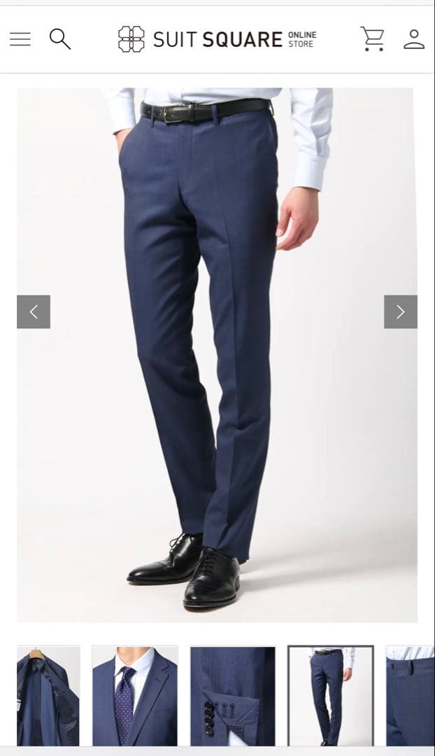 新品/定価約44000円スーツスクエア　ネイビー スーツ　180