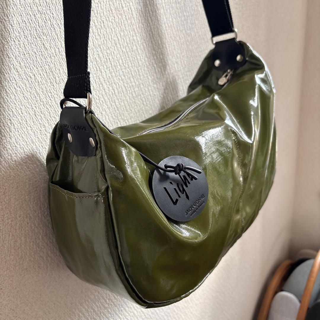 jack gommeショルダーバッグ 人気オリーブ色