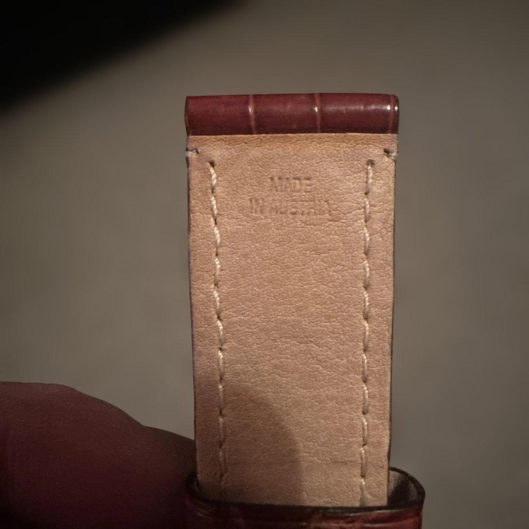 オフィチーネパネライ44mm用ブラウンレザーベルト